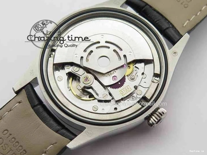 1218 Cellini Date VF Best Edition SS Black Dial Stick Markers On Black Leather Strap A Lightweight 3725